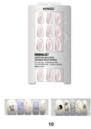 Press-On Nails with Jelly Tabs No. 10 (Random Design)