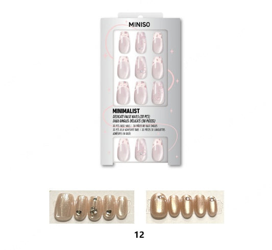 Press-On Nails with Jelly Tabs No. 12 (Random Design)