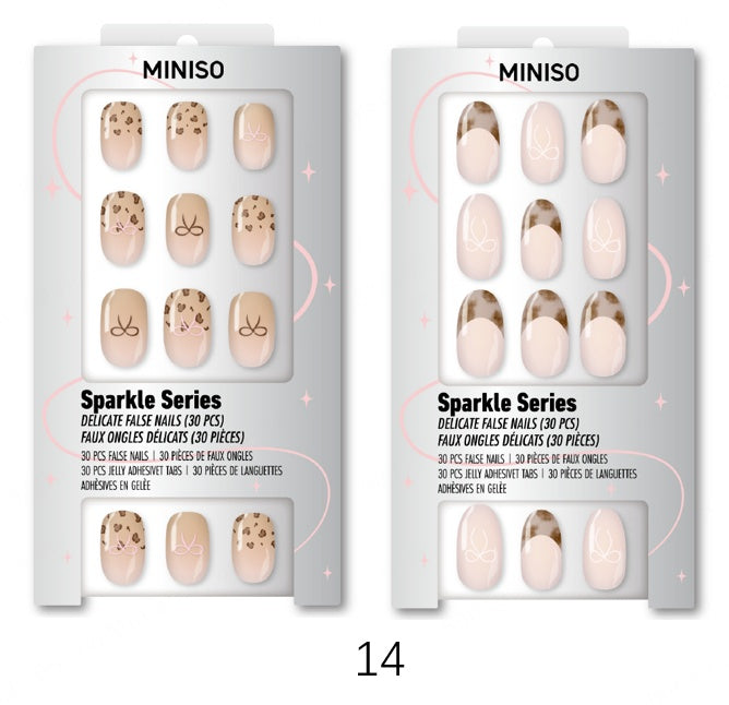 Press-On Nails with Jelly Tabs No. 14 (Random Design)