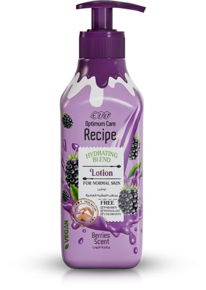 eva optimum care recipe lotion for normal skin scent 370 ml