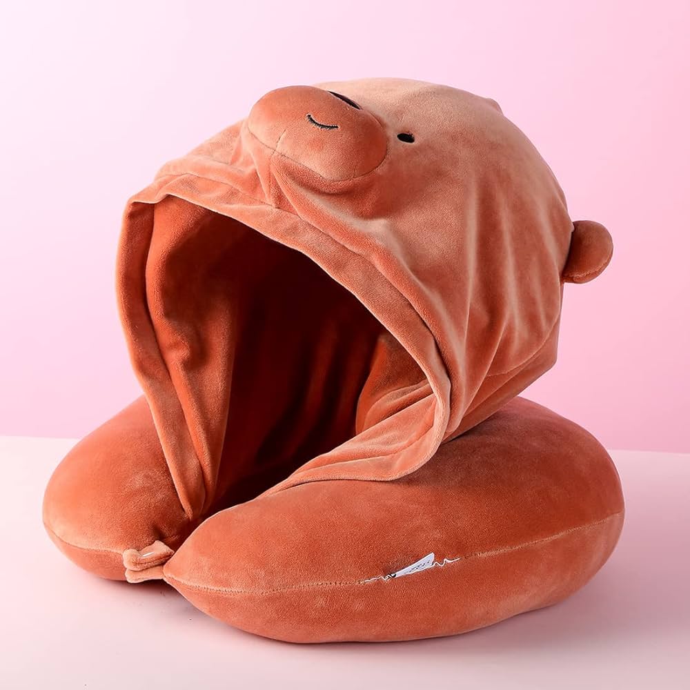 We Bare Bears - U-shaped Pillow with Hood Grizz,Panda,IceBear