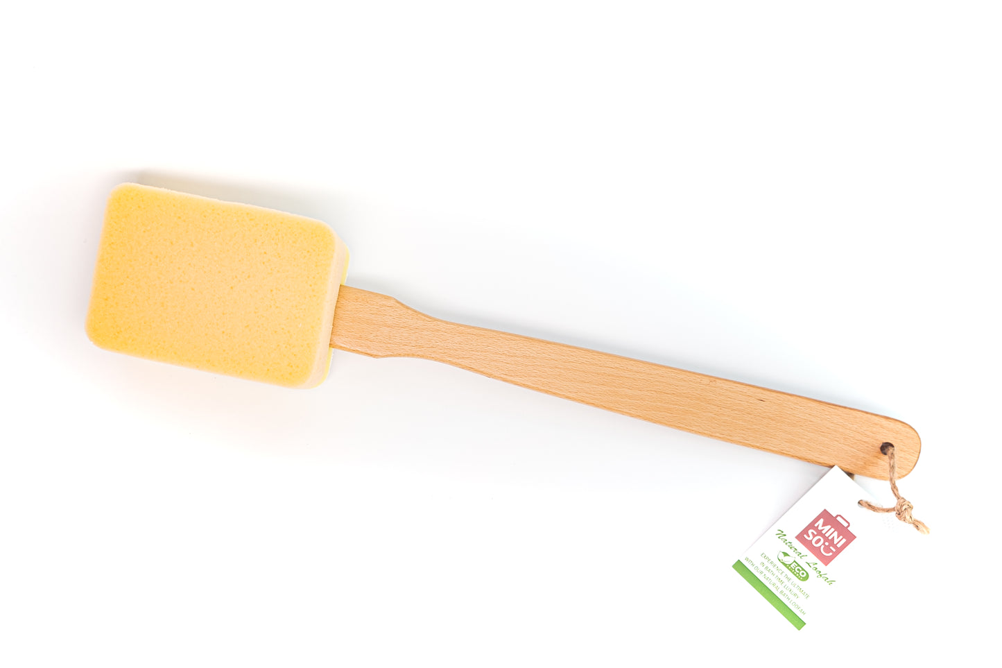 SPONGE LOOFAH WOODEN STICK