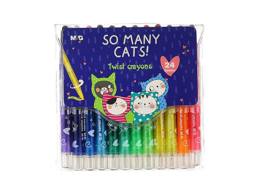 M&G Wax Colors 12 Colors Twist AGMX4336 KG-180