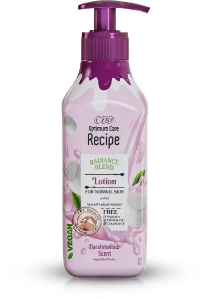 eva optimum care recipe lotion for normal skin scent 370 ml