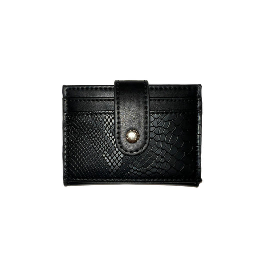 Fashion crocdile card holder -black