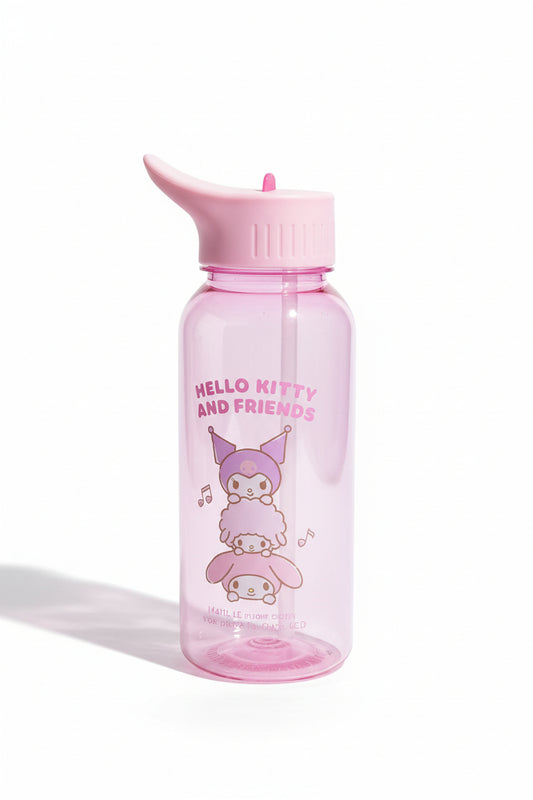 Hello Kitty and Friends Party Series Plastic Bottle with Handle (1000mL)