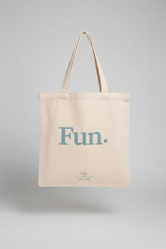 Simple Letter-Print Shopping Bag