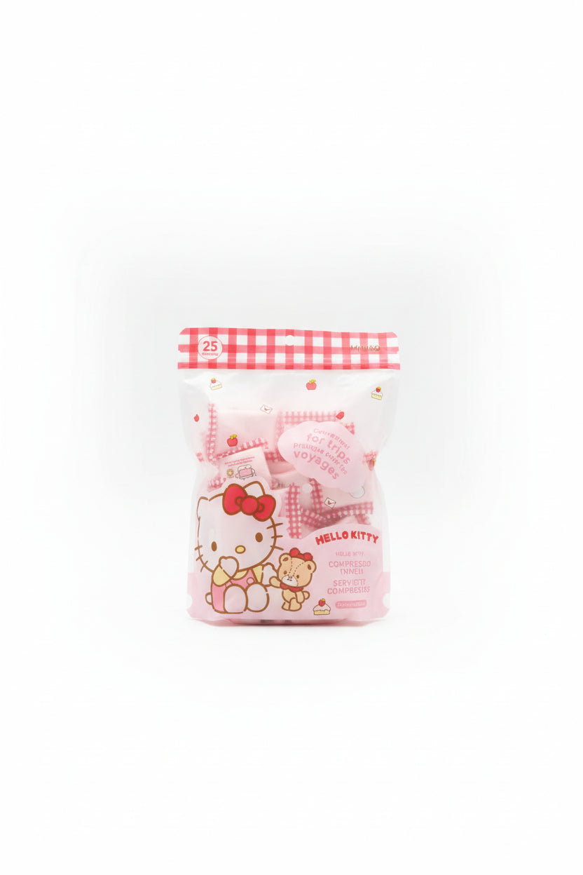 Hello Kitty Compressed Towels (25 pcs)
