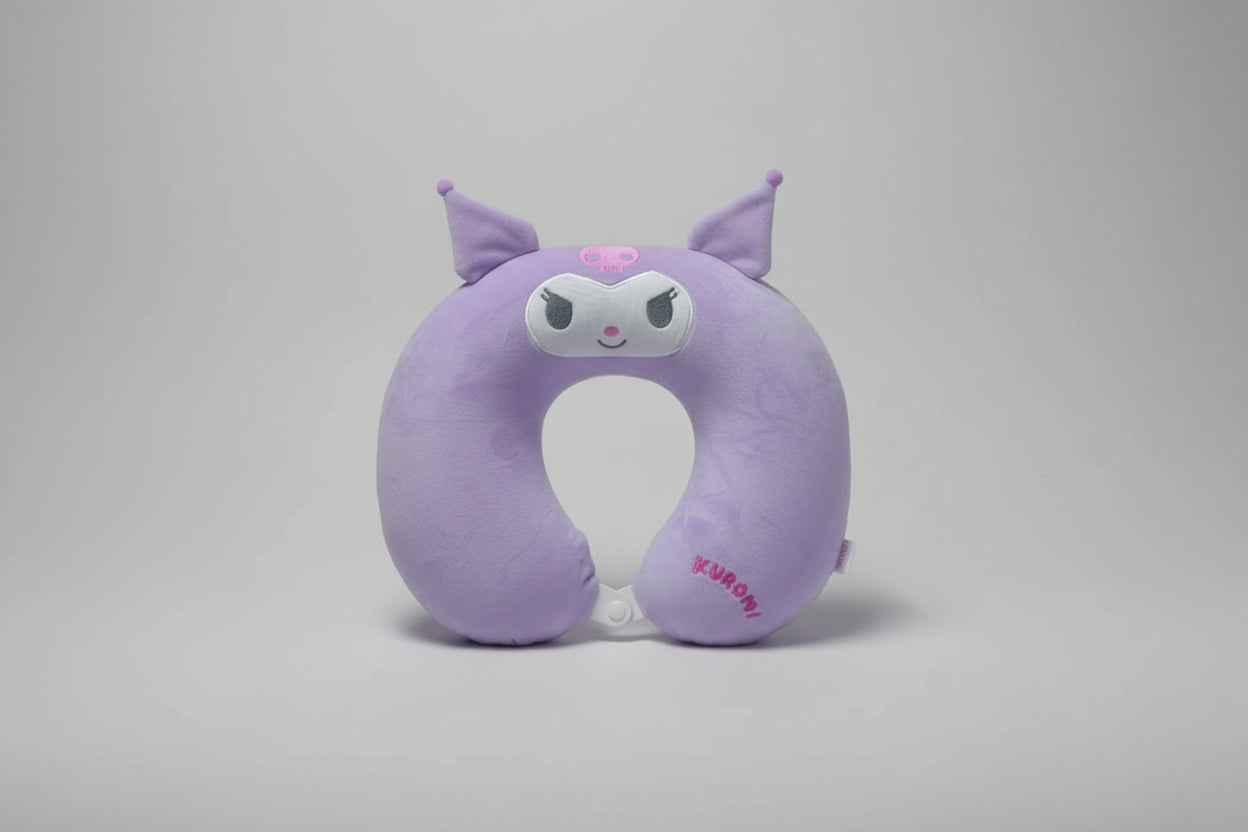 Kuromi Memory Foam Neck Pillow (Purple)