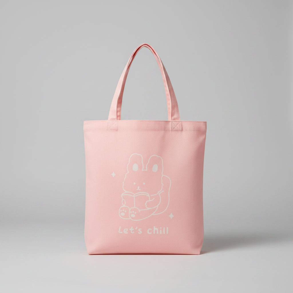 Animal Series Vertical Shopping Bag(Pink)