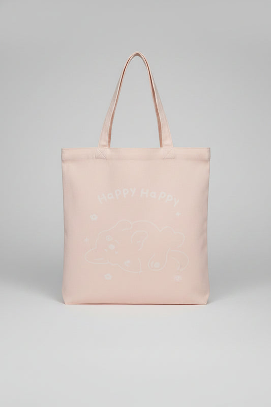 Animal Series Vertical Shopping Bag(Beige)