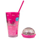 Barbie Collection Double Wall Plastic Tumbler with Straw (600mL)
