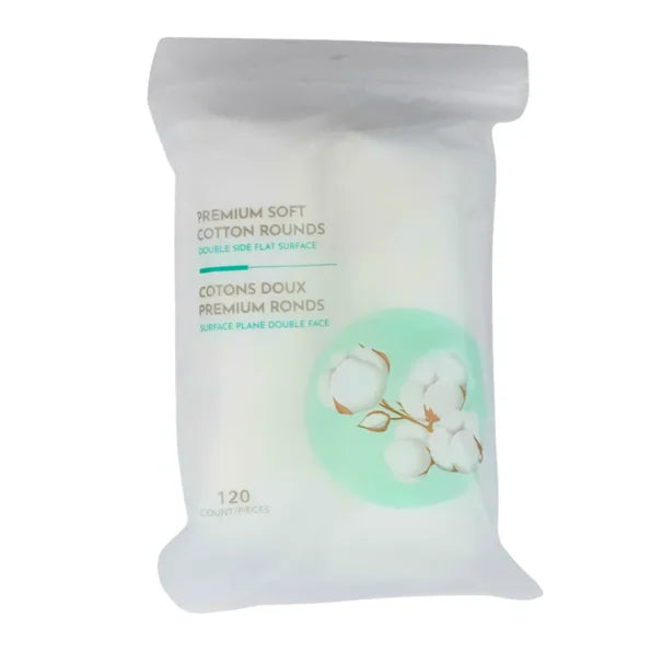 Premium Soft Cotton Rounds (120 Count)