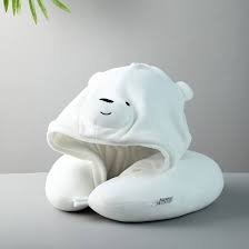 We Bare Bears - U-shaped Pillow with Hood Grizz,Panda,IceBear