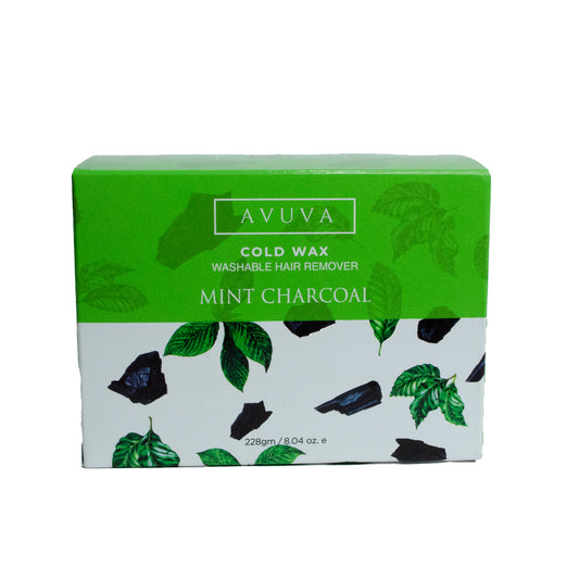 Avuva cold wax washable hair remover mint charcoal