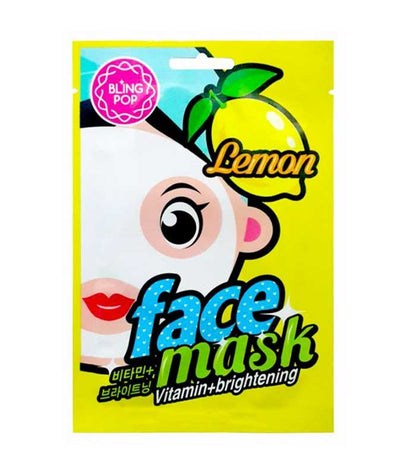 Bling PoP lemon,Avocado ,Cucumber ,Aloe ,Pumpkin ,Peach face mask