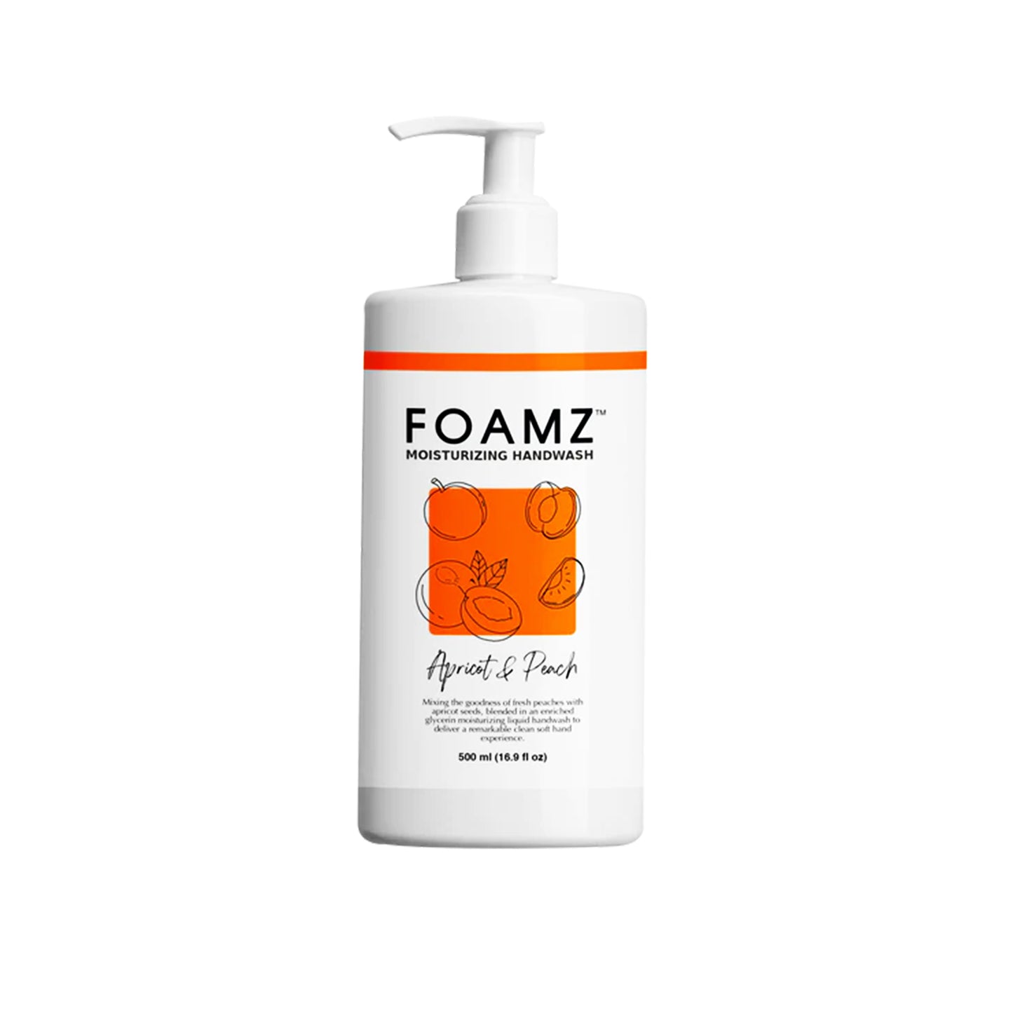 FOAMZ MOISTURIZING HANDWASH APRICOT  PEACH 500ML