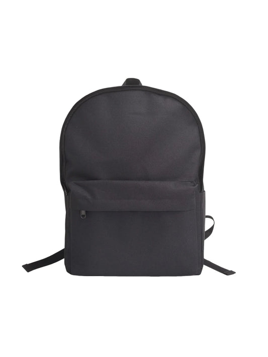 Solid Color Large Capacity Backpack (20L)(Black)