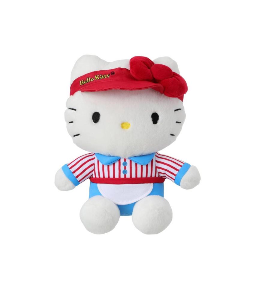 Hello Kitty Retro Diner Collection 10in. Sitting-posture Waitress Plush Toy