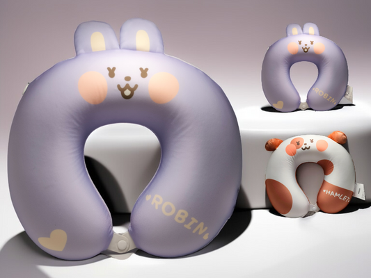 Mini Pals - Memory Foam Neck Pillow(Robin Bunny,Hamlet Hamster)