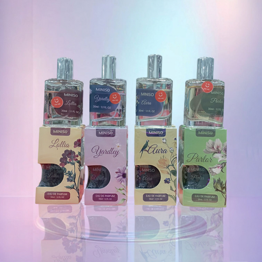 Eau de perfume MINISO,Parlor,Aura,Lollia, Yardley 30ml