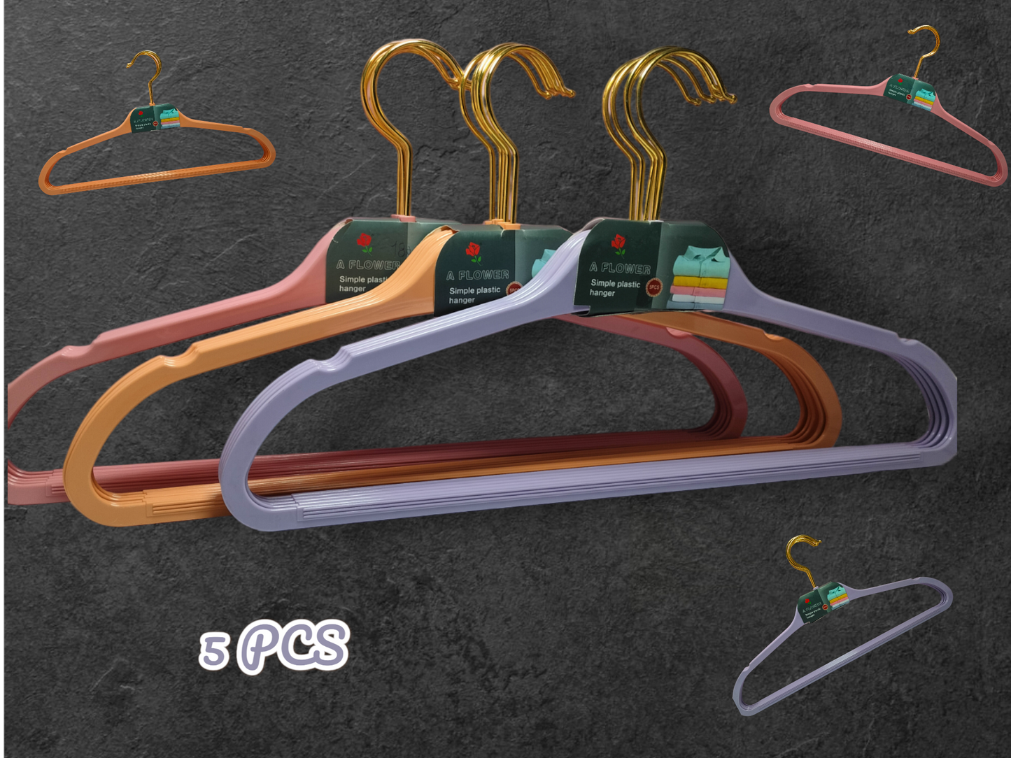 Rainbow Plastic clothes hanger