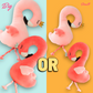 Flamingo plush toy -Small 🦩 50cm,Big 🦩 80cm
