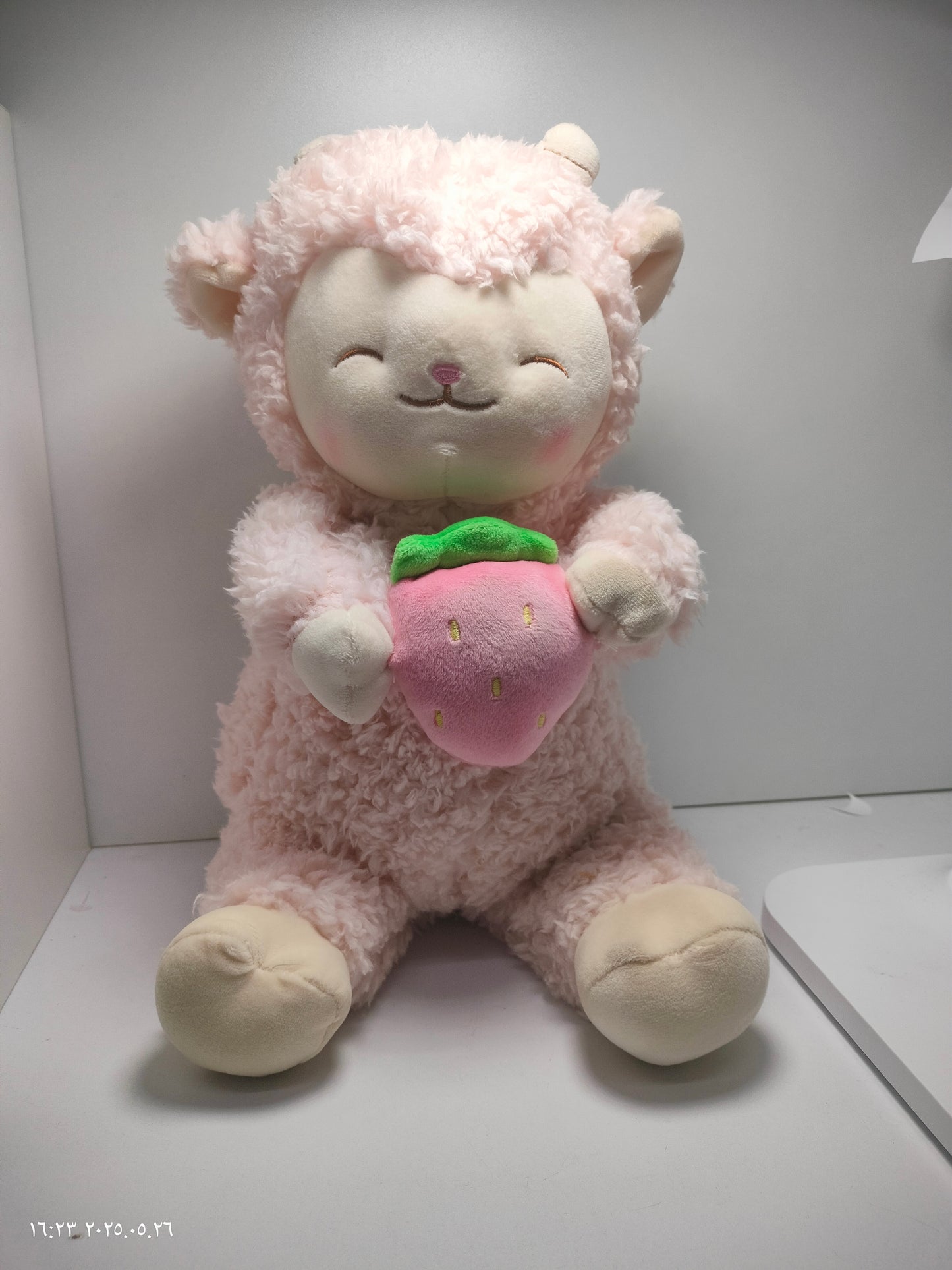Lazy Sheep Plush toy (with Strawberry)