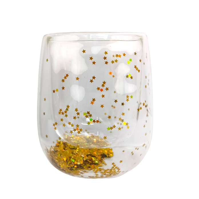 350ML star sequin double layer cup