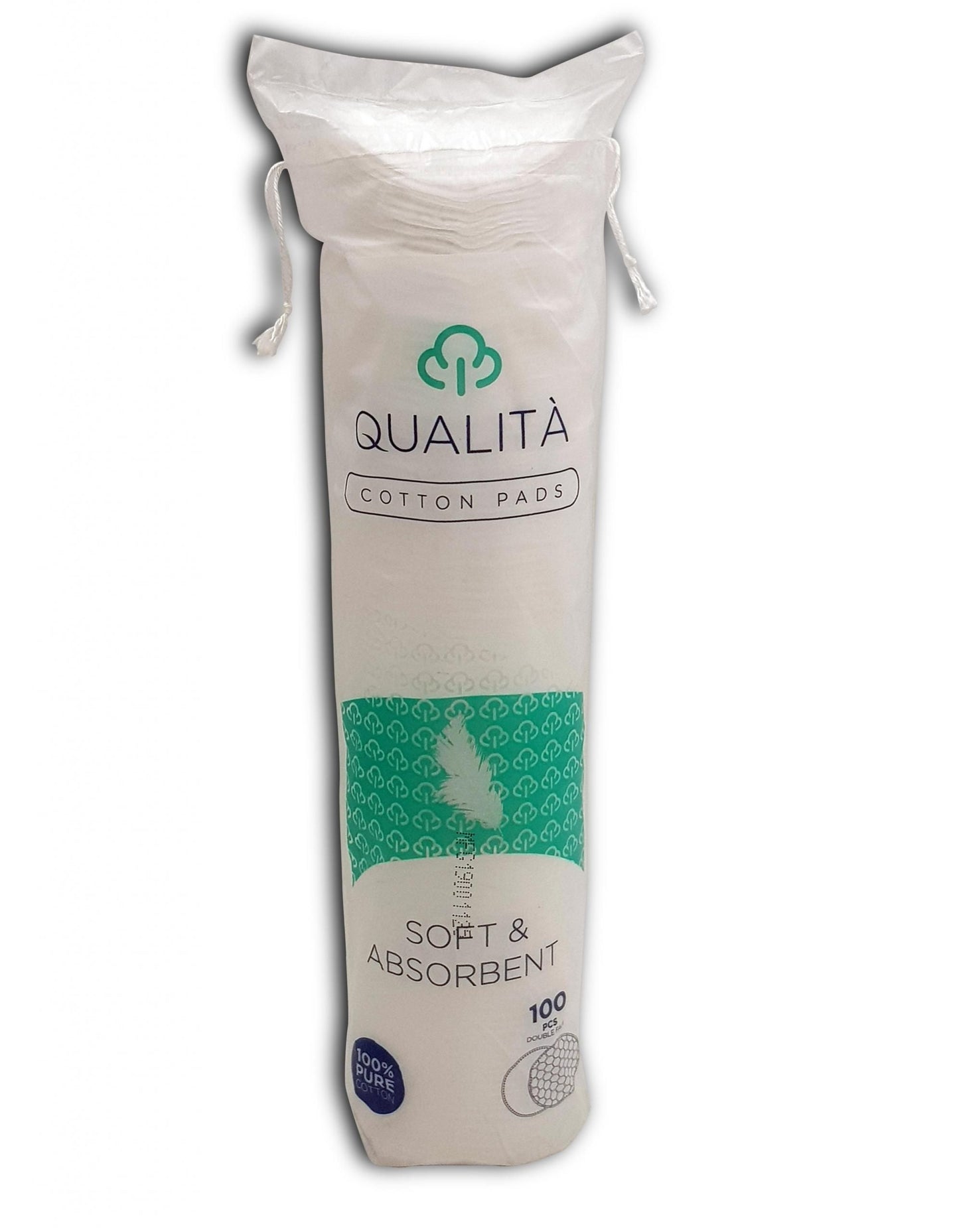 Qualita Cotton pads Soft 100pcs Double face