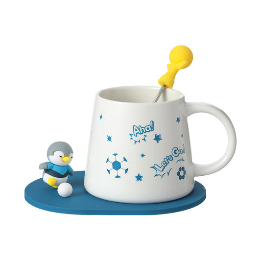 Mini Family Sports Ceramic Mug. 330mL (Penguin)