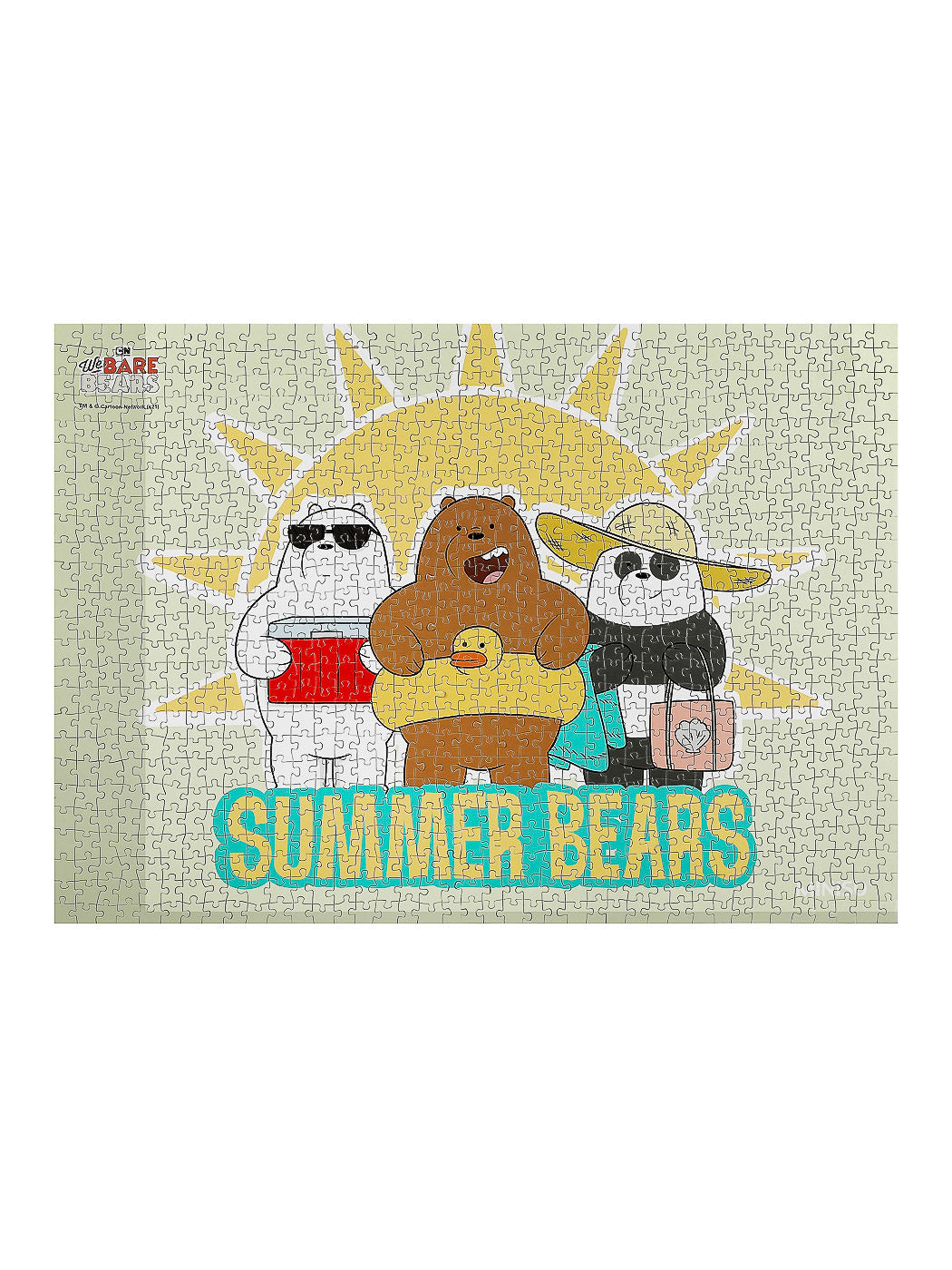 We Bare Bears 1000 Pieces Puzzle(Beach Tour)