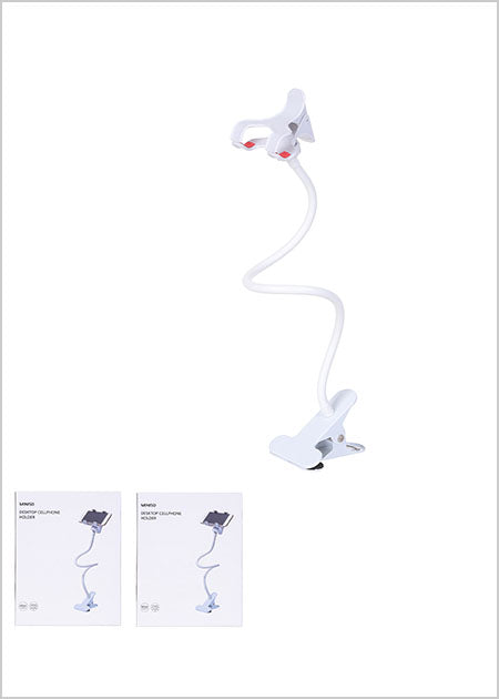 Flexible Clamp Phone Holder - White