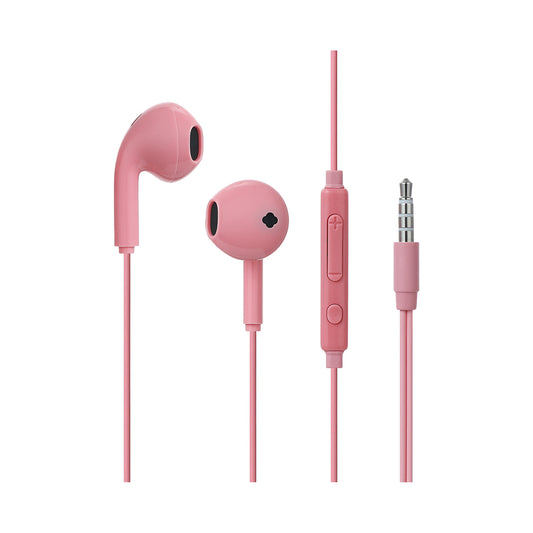 Classic Half-in Ear Earphones for Music  Model: HF230 (Pink)